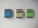 Green color plastic Low insertion Loss Duplex Flangeless Fiber Optic Adapter for