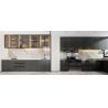 Buy cheap U Shaped Kitchen Units With Matte Black Finish And Dark Stainless Steel Countertop from wholesalers