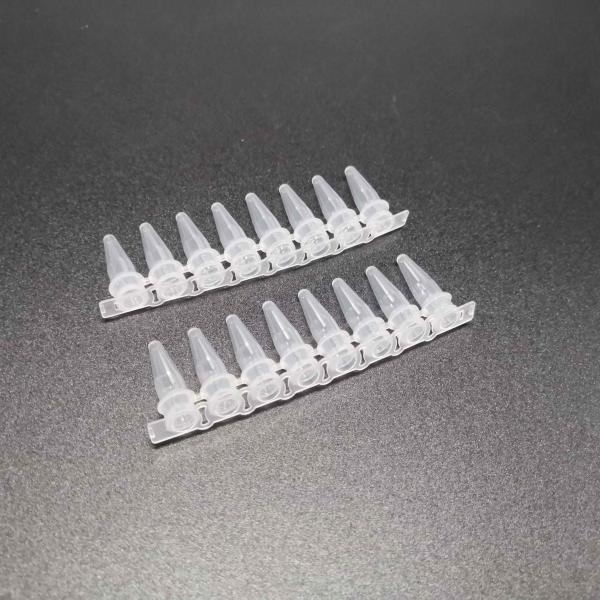 Buy cheap 0.2mL PCR 8-Strip Tubes Medical Lab Consumables Clear High Pipe No Cover from wholesalers