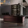 Buy cheap Island Design Kitchen Cabinets with Modern Italian Design and Durable Lacquer Finish from wholesalers