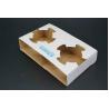 Buy cheap Factory Wholesale Custom Coffee Cardboard Cup Holders Eco Friendly Boba Bubble Tea Paper Cup Holder Tray from wholesalers