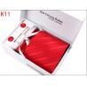 Buy cheap fashion men's silk necktie cufflinks box gift sets from wholesalers