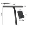 Buy cheap Ergonomic T Shaped Silicone Shower Squeegee With Hook from wholesalers