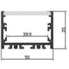 Buy cheap Customized Curvature Circular LED Profile Aluminium Alloy LED Light Housing from wholesalers