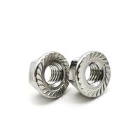 Buy cheap M8M10M12 DIN6923 SS Carbon Steel Flange Nuts A4.80 Serrated Hex Flange Lock Nuts product