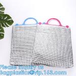 Aluminum Cooler Sealed Insulated Bag, Handle Thermal Lunch Bag, Hot Cold Bag,
