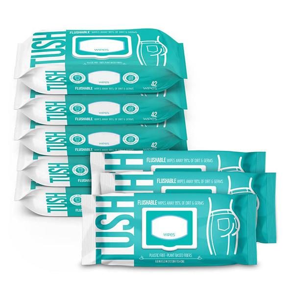 OEM Biodegradable Wet Toilet Paper Alcohol Free Hypoallergenic Adult Flushable