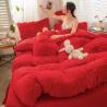 Buy cheap European and American Style Solid Color Thickened Warm Mink Velvet Duvet Bedding Set from wholesalers