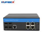IP44 4 Port Managed Industrial Switch With 4 Sfp 4 KV Ethernet Surge Protection