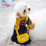 Paw Print 20 pounds corduroy Pet Dog Clothing