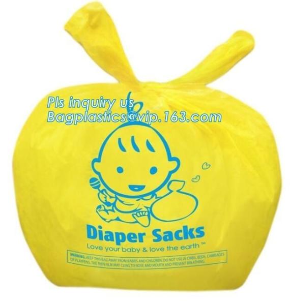 Buy cheap Nappy Sacks Baby Diaper Bags Scented Baby Nappy Sacks With Tie Hand from wholesalers