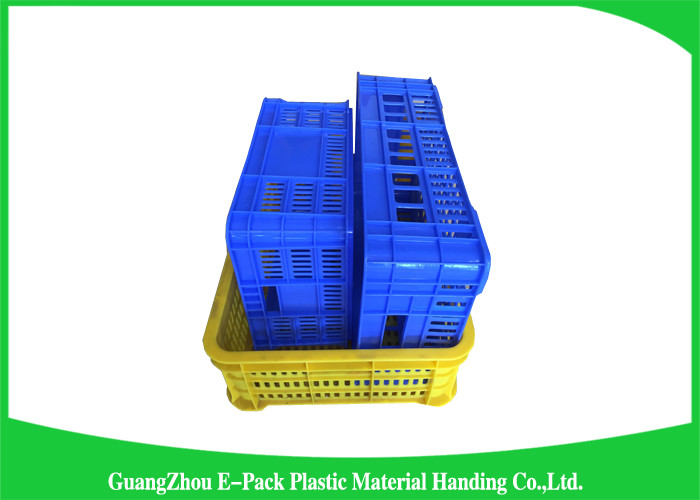 Industrial Plastic Storage Containers , Agriculture Solid Plastic Milk Crates