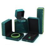 Green Handmade Jewelry Box for Bracelet Necklace Stud Earrings Luxury Ring