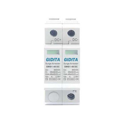 Buy cheap IP20 DC 1000V 5-10KA SPD 2P Surge Protector from wholesalers