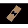 Buy cheap Engrave Rubber Wooden Card Beer Bottle Opener,Kitchen accessories, rubber wood and stainless steel made, wooden card bee from wholesalers