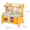 Buy cheap Family 66cm Wooden Miniature Kitchen Set Wooden Toy Kitchen Accessories from wholesalers