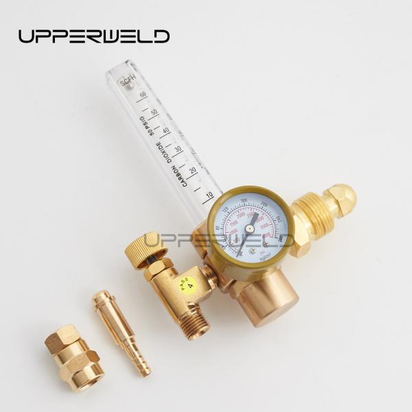 Single Stage CO2 Argon Gas Regulator TIG MIG Flowmeter 0-4000 psi Pressure Gauge