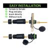 Buy cheap Female To Female RJ45 Waterproof Connector IP68 Panel Mount Coupler from wholesalers