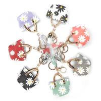 Buy cheap Small No Zipper 7.7x5cm Cute Coin Purse Keychain With Daisy Printed product