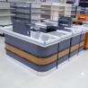 Buy cheap Xingye Shelves Cash Checkout Table Counter Cashier Adjustable Normal Supermarket Counters from wholesalers