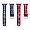 Buy cheap Carved Silicone Rubber Watch Band 38mm 42mm For Apple Watch 7 6 5 4 3 2 1 from wholesalers