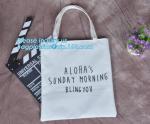 Promotional custom natural eco friendly organic cotton canvas tote bag
