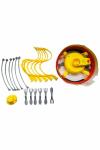 Funny Toy Basketball Hoop , Crown Food Hat Electronic Spinning Snack Food Game