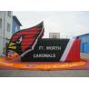 Buy cheap 10m pvc tarpaulin Inflatable Tunnels for Events Football Inflatable Helmet Tunnel yellow from wholesalers
