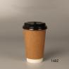 Buy cheap 8oz 14oz 16oz Disposable Paper Hot/Cold Coffee Cups With Black PP Lid from wholesalers