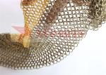Bronze Metal Ring Mesh For Teahouse Decoration