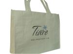 OEM White Tirar 100g Recycle Paper Shopping / Carrier Bag For Gift Packaging