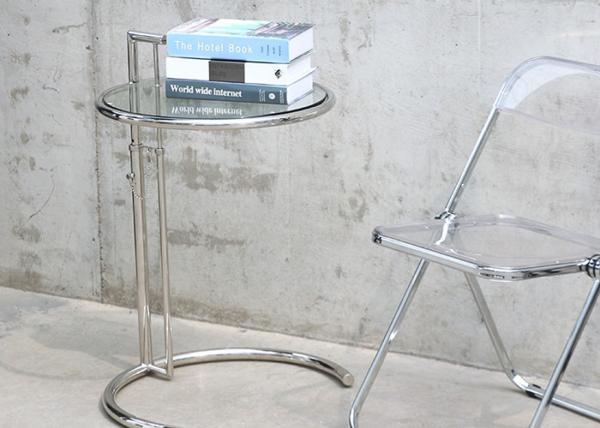 Buy cheap 55cm 80cm Glass Top Nesting Coffee Tables Transparent Clear Circle from wholesalers