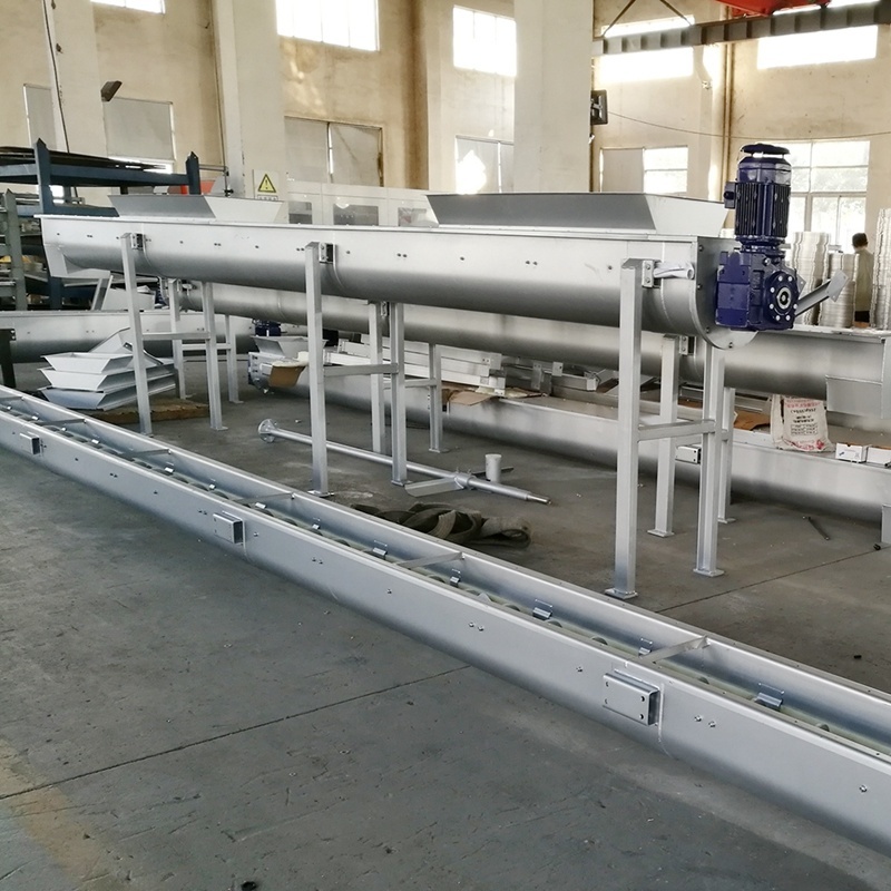 OEM Custom Horizontal Sludge Dehydrating Stainless Steel Screw Auger Conveyor
