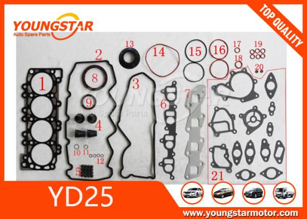 Buy cheap Full Cylinder Head Gasket Set for Nissan Navarra D40 Yd25 , 4WD Diesel turbo 10101-vk526 11044-vk500 from wholesalers