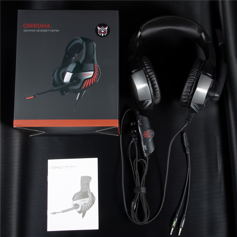 PS4 PC 20000Hz Onikuma K5 Pro Wired Gaming Headset