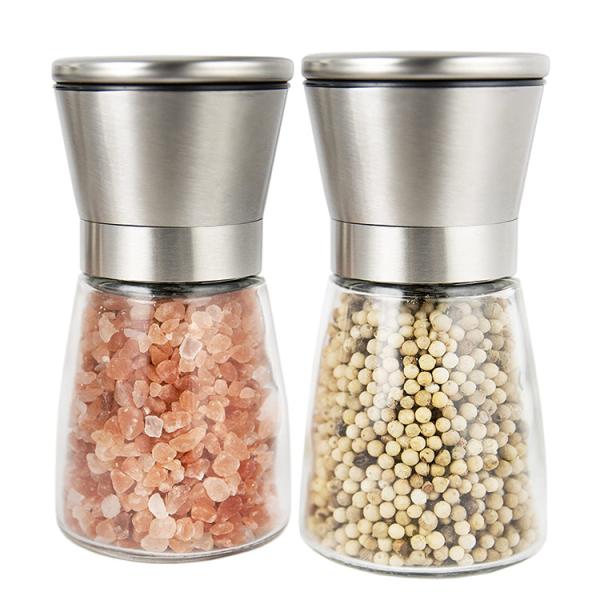 Buy cheap Stainless Steel 132mm 235g 170ml Glass Salt Bottle from wholesalers
