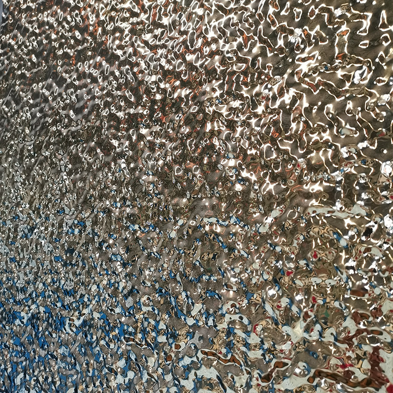 Water Ripple Stainless Steel Plate & Sheet AISI304 Mirror Surface With Laser Film