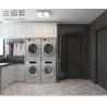 Buy cheap Sleek Modern Minimalist White Laundry Room Cabinet With Stainless Steel By Fadior from wholesalers