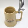 Buy cheap Beer festival custom ceramic beer mug with metal lid from wholesalers