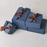 1800gsm Chocolate Kraft Paper Candy Boxes Bow Tie Wedding Party Favor Boxes