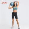 Buy cheap Strappy Sports Bra For Women Sexy Crisscross Back Adjustble Button Yoga Running Athletic Gym Workout Fitness Tops from wholesalers