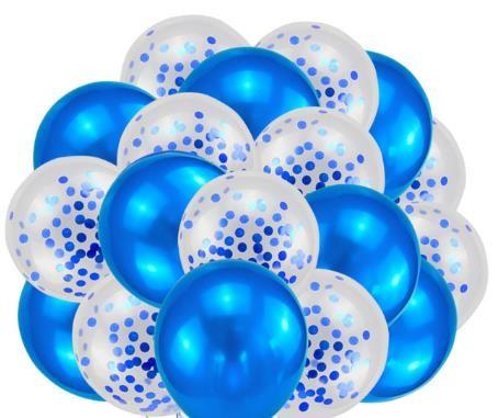 Buy cheap Blue Balloons + Confetti Balloons w/Ribbon | Rosegold Balloons for Parties from wholesalers