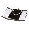 Buy cheap Black Faux Leather Jewelry Box Snap Tab Necklace Gift Box from wholesalers