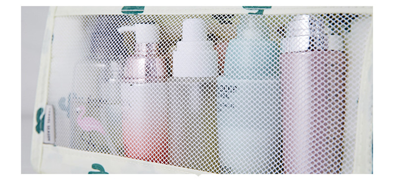 See Through Mesh Makeup Travel Pouch With Zipper