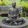 Buy cheap Bronze Buddha Water Fountain Life Size Sitting Buddha Statue Sculpture Garden Fountains Metal Decoration Outdoor from wholesalers