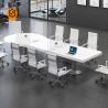 Buy cheap Matte Glossy Solid Surface Conference Table 12 Person Meeting Table from wholesalers