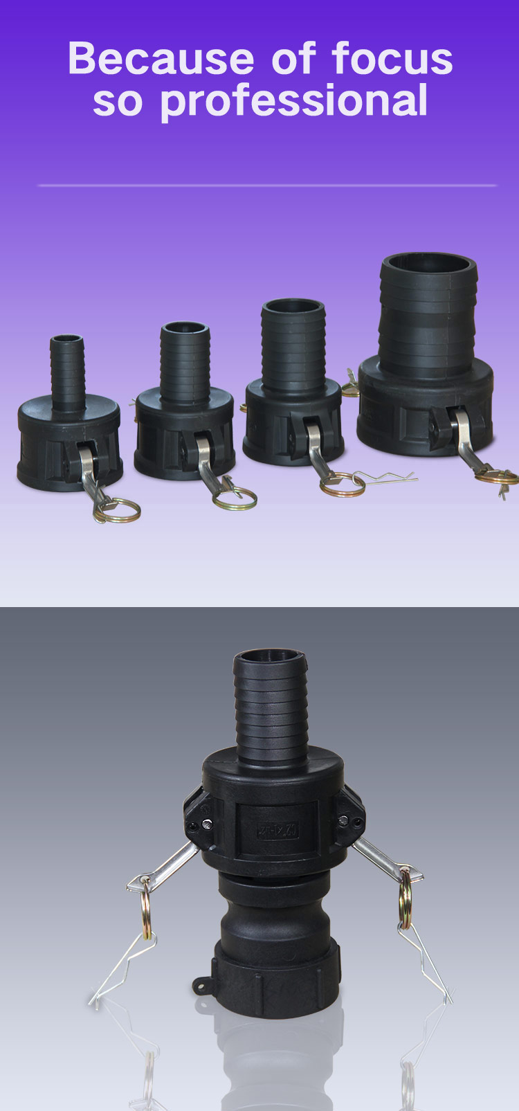 1Inch 1.5 2 Inch Plastic Camlock Quick Connector for IBC Tank Valve Fitting Adapter