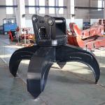 8t Excavator Attachments Scrap Grab , 1575mm Hydraulic Rock Grab