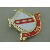 Buy cheap Brass Hard Enamel Pin Badges , Die Stamped Military 3D Brooch Gold Badge from wholesalers