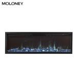 1000mm Modern Electric Fireplace Multi Color Flames With Thermostatic Controls